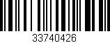 Código de barras (EAN, GTIN, SKU, ISBN): '33740426'