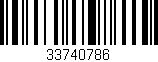 Código de barras (EAN, GTIN, SKU, ISBN): '33740786'
