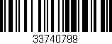 Código de barras (EAN, GTIN, SKU, ISBN): '33740799'