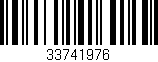 Código de barras (EAN, GTIN, SKU, ISBN): '33741976'