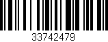 Código de barras (EAN, GTIN, SKU, ISBN): '33742479'