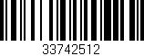 Código de barras (EAN, GTIN, SKU, ISBN): '33742512'