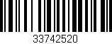 Código de barras (EAN, GTIN, SKU, ISBN): '33742520'