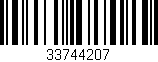 Código de barras (EAN, GTIN, SKU, ISBN): '33744207'
