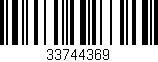 Código de barras (EAN, GTIN, SKU, ISBN): '33744369'