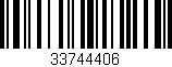 Código de barras (EAN, GTIN, SKU, ISBN): '33744406'