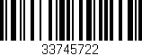 Código de barras (EAN, GTIN, SKU, ISBN): '33745722'
