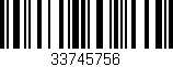 Código de barras (EAN, GTIN, SKU, ISBN): '33745756'