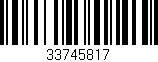 Código de barras (EAN, GTIN, SKU, ISBN): '33745817'