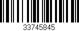 Código de barras (EAN, GTIN, SKU, ISBN): '33745845'