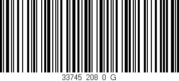 Código de barras (EAN, GTIN, SKU, ISBN): '33745_208_0_G'