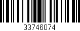 Código de barras (EAN, GTIN, SKU, ISBN): '33746074'