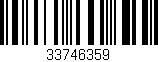 Código de barras (EAN, GTIN, SKU, ISBN): '33746359'