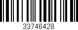 Código de barras (EAN, GTIN, SKU, ISBN): '33746428'
