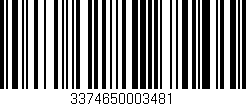 Código de barras (EAN, GTIN, SKU, ISBN): '3374650003481'