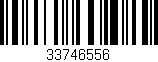 Código de barras (EAN, GTIN, SKU, ISBN): '33746556'