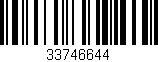 Código de barras (EAN, GTIN, SKU, ISBN): '33746644'