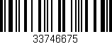 Código de barras (EAN, GTIN, SKU, ISBN): '33746675'