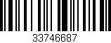 Código de barras (EAN, GTIN, SKU, ISBN): '33746687'