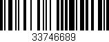 Código de barras (EAN, GTIN, SKU, ISBN): '33746689'