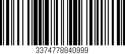 Código de barras (EAN, GTIN, SKU, ISBN): '3374778840999'