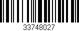 Código de barras (EAN, GTIN, SKU, ISBN): '33748027'