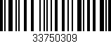 Código de barras (EAN, GTIN, SKU, ISBN): '33750309'