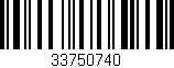 Código de barras (EAN, GTIN, SKU, ISBN): '33750740'