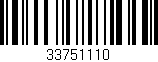 Código de barras (EAN, GTIN, SKU, ISBN): '33751110'