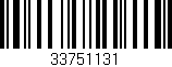 Código de barras (EAN, GTIN, SKU, ISBN): '33751131'