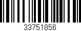 Código de barras (EAN, GTIN, SKU, ISBN): '33751856'