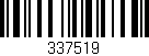 Código de barras (EAN, GTIN, SKU, ISBN): '337519'