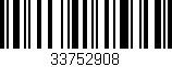 Código de barras (EAN, GTIN, SKU, ISBN): '33752908'