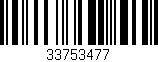 Código de barras (EAN, GTIN, SKU, ISBN): '33753477'