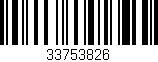 Código de barras (EAN, GTIN, SKU, ISBN): '33753826'