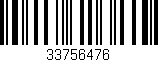 Código de barras (EAN, GTIN, SKU, ISBN): '33756476'