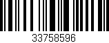 Código de barras (EAN, GTIN, SKU, ISBN): '33758596'