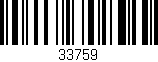 Código de barras (EAN, GTIN, SKU, ISBN): '33759'