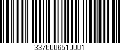 Código de barras (EAN, GTIN, SKU, ISBN): '3376006510001'