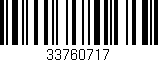 Código de barras (EAN, GTIN, SKU, ISBN): '33760717'