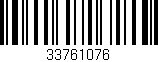 Código de barras (EAN, GTIN, SKU, ISBN): '33761076'