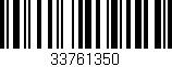 Código de barras (EAN, GTIN, SKU, ISBN): '33761350'