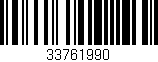 Código de barras (EAN, GTIN, SKU, ISBN): '33761990'