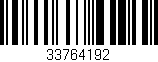 Código de barras (EAN, GTIN, SKU, ISBN): '33764192'