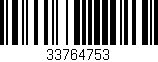 Código de barras (EAN, GTIN, SKU, ISBN): '33764753'