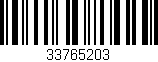 Código de barras (EAN, GTIN, SKU, ISBN): '33765203'