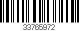 Código de barras (EAN, GTIN, SKU, ISBN): '33765972'