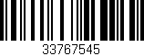 Código de barras (EAN, GTIN, SKU, ISBN): '33767545'
