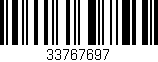 Código de barras (EAN, GTIN, SKU, ISBN): '33767697'