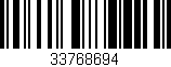 Código de barras (EAN, GTIN, SKU, ISBN): '33768694'